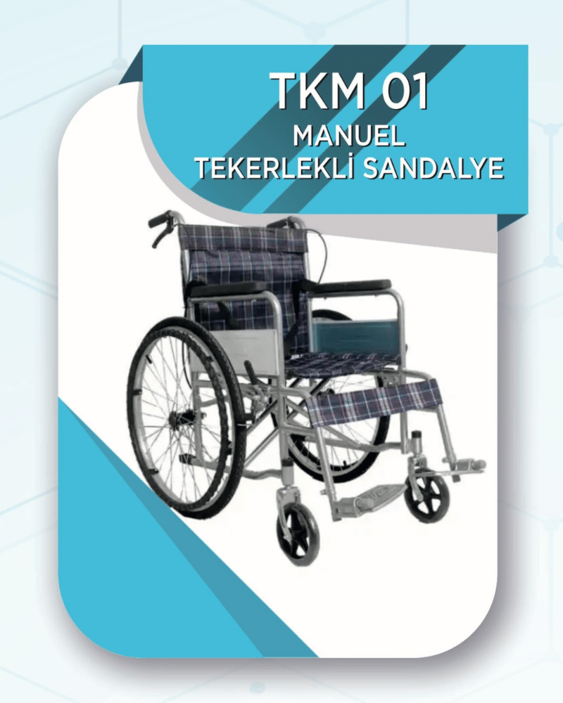 TKM 01 MANUEL TEKERLEKLİ SANDALYE