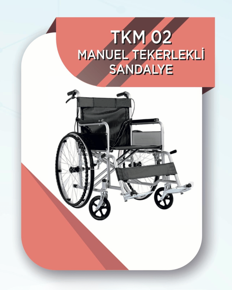 TKM 02 MANUEL TEKERLEKLİ SANDALYE