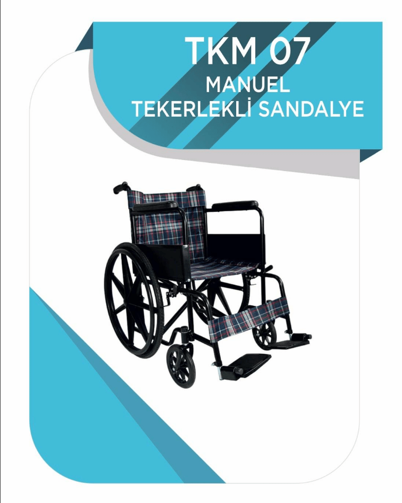 TKM 07 MANUEL TEKERLEKLİ SANDALYE